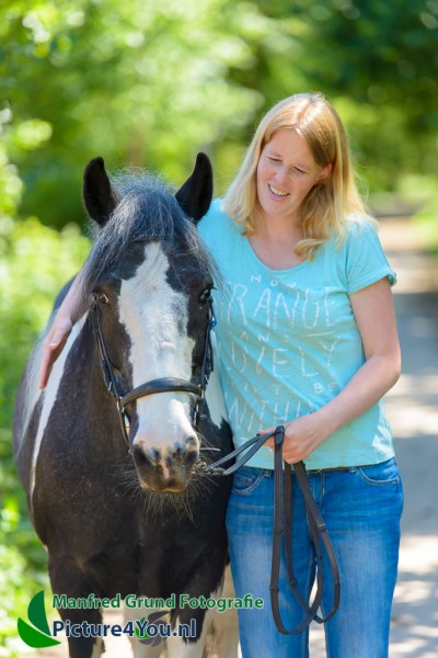 Fotoshoot met paard - Celine met BIlly