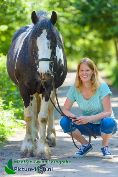 Fotoshoot met paard - Celine met BIlly